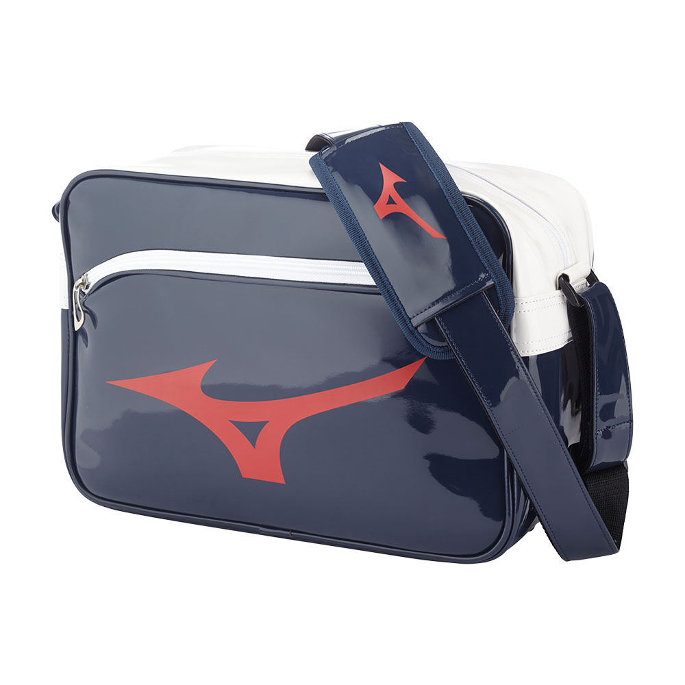 Panske Batoh Mizuno RB Enamel M Námornícka Modrá/Červené Vypredaj AONR05374